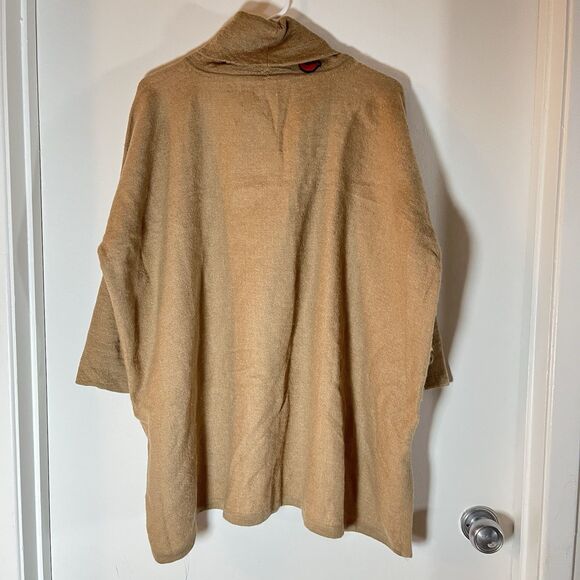 Cuyana One Size Brown 100% Baby Alpaca Turtleneck Long Sleeve Sweater - Picture 7 of 11